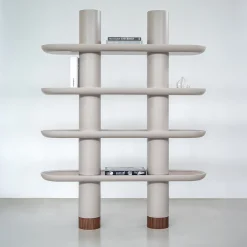 Ultramobili Bookcases<Mina 150 Greige 4-Shelf Bookcase