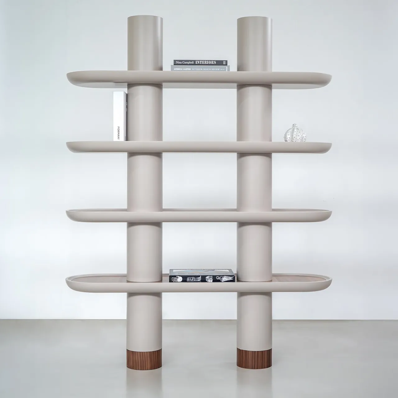 Ultramobili Bookcases<Mina 150 Greige 4-Shelf Bookcase