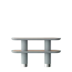 Ultramobili Bookcases<Mina 2.150 2-Shelf Pastel Light-Blue Console