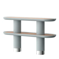 Ultramobili Bookcases<Mina 2.150 2-Shelf Pastel Light-Blue Console