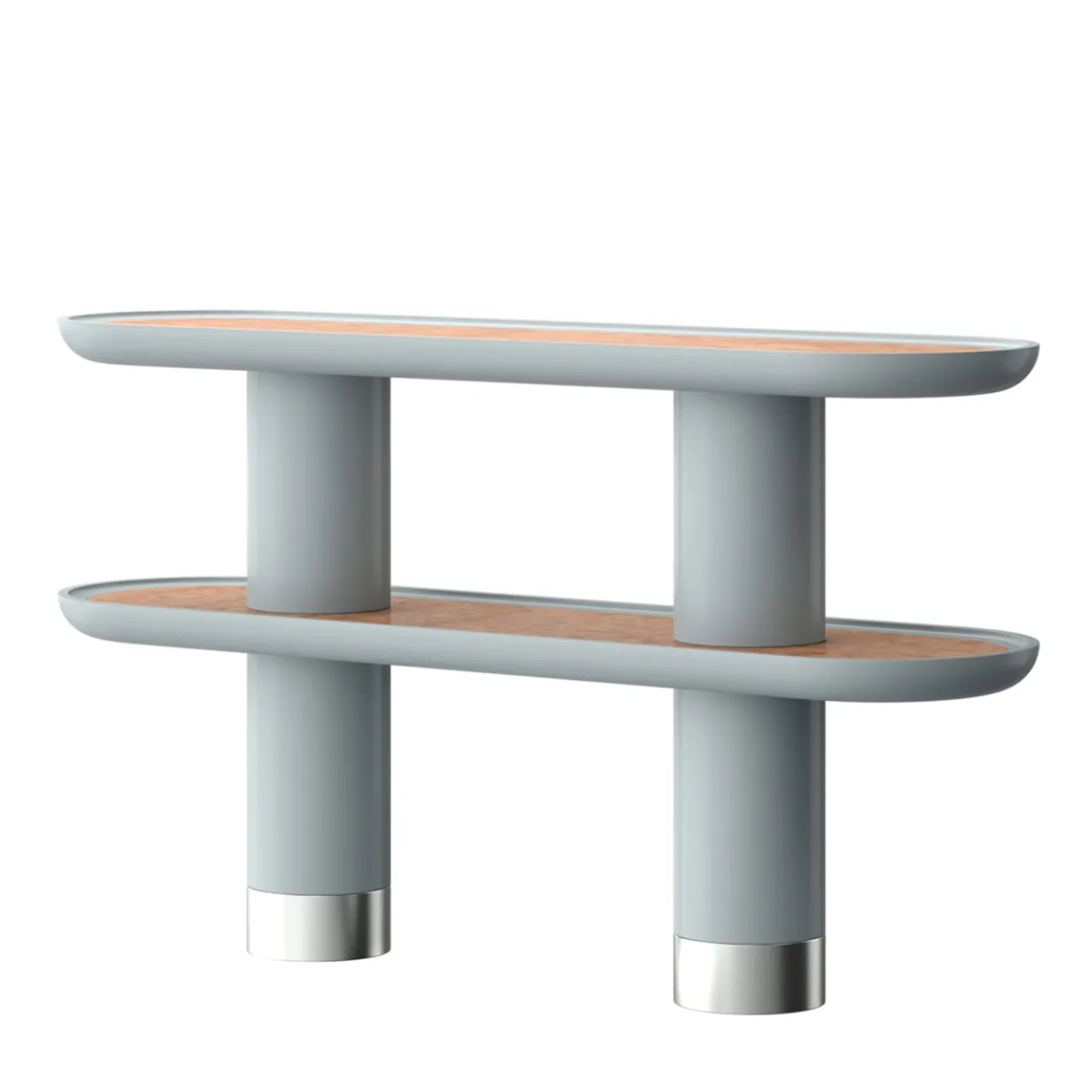 Ultramobili Bookcases<Mina 2.150 2-Shelf Pastel Light-Blue Console