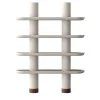 Ultramobili Bookcases<Mina 150 4-Shelf White Bookcase