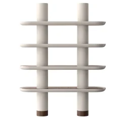 Ultramobili Bookcases<Mina 150 4-Shelf White Bookcase