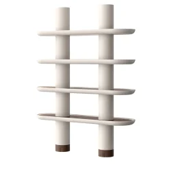 Ultramobili Bookcases<Mina 150 4-Shelf White Bookcase