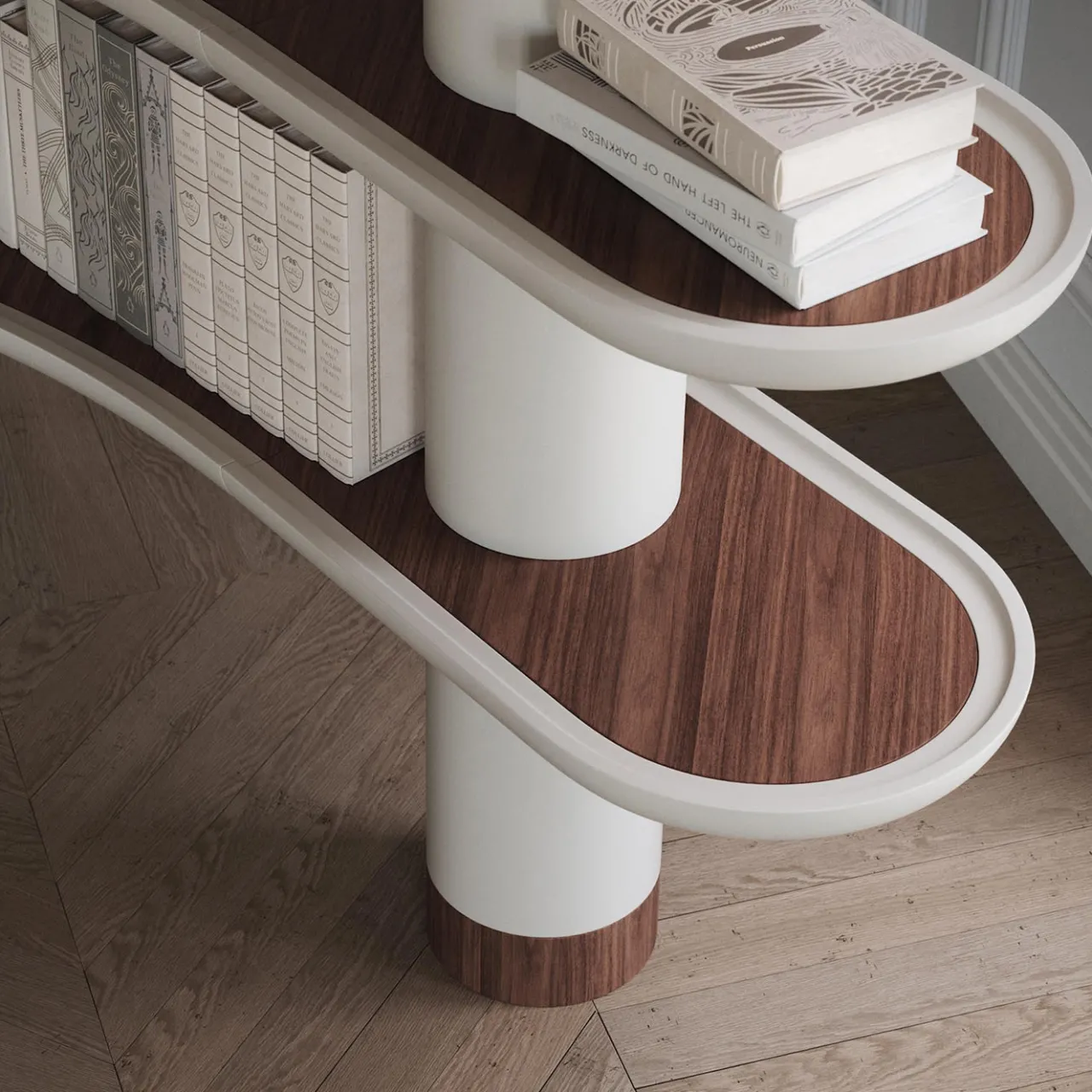 Ultramobili Bookcases<MINA A140 Greige Bookcase