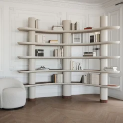 Ultramobili Bookcases<MINA A140 Greige Bookcase