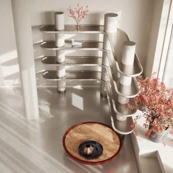Ultramobili Bookcases<Mina Greige Corner Bookcase