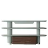 Ultramobili Bookcases<Mina Int4 3-Shelf Pastel Light-Blue Bookcase