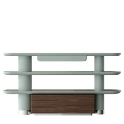 Ultramobili Bookcases<Mina Int4 3-Shelf Pastel Light-Blue Bookcase