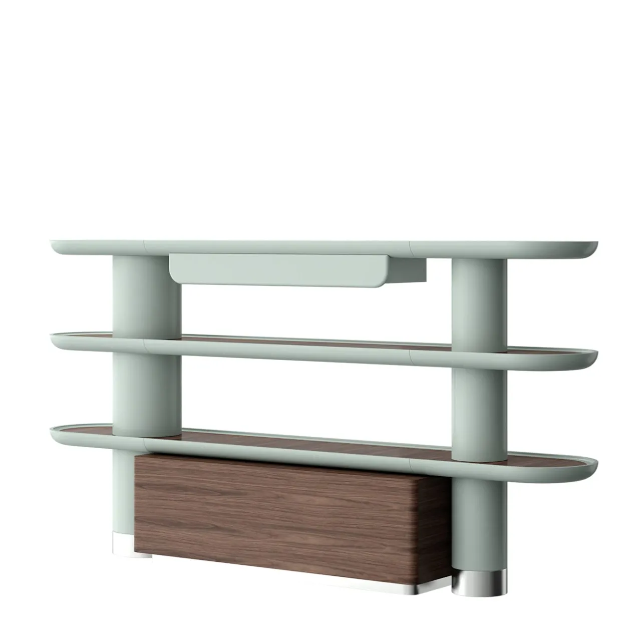 Ultramobili Bookcases<Mina Int4 3-Shelf Pastel Light-Blue Bookcase
