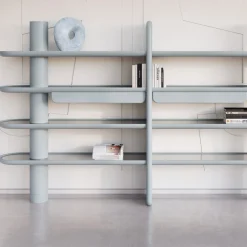 Ultramobili Bookcases<Mina Int4P 4-Shelf Pastel Light-Blue Bookcase