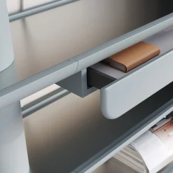 Ultramobili Bookcases<Mina Int4P 4-Shelf Pastel Light-Blue Bookcase