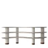 Ultramobili Bookcases<Mina 3-Shelf Greige Corner Bookcase