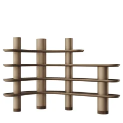 Ultramobili Bookcases<Mina Vintage Bronze Effect Bookcase