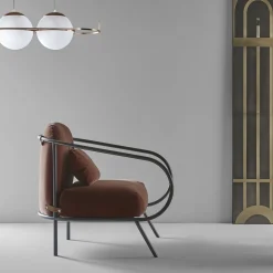 Mingardo Lounge Chairs<Minima Warm Rust Lounge Chair by Denis Guidone