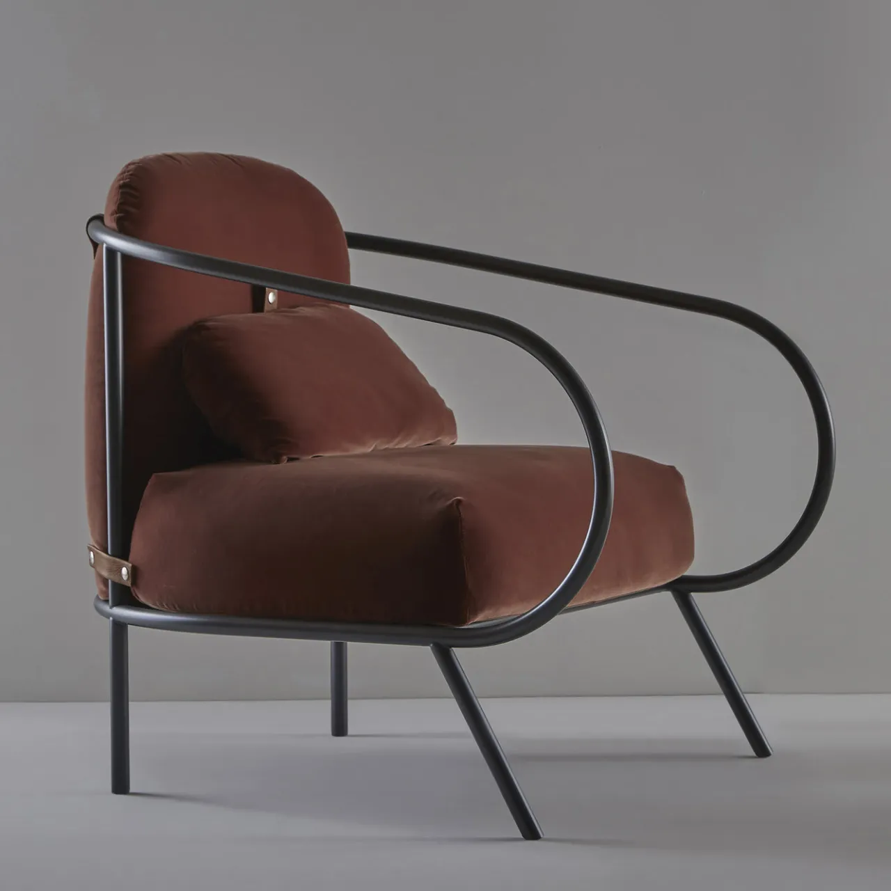 Mingardo Lounge Chairs<Minima Warm Rust Lounge Chair by Denis Guidone