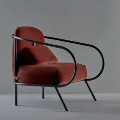 Mingardo Lounge Chairs<Minima Warm Rust Lounge Chair by Denis Guidone
