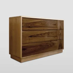 Ebanisteria Roberto Gambella Dressers<Minimalist Walnut & Chestnut Dresser