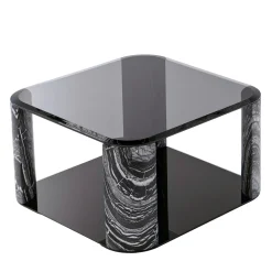 Giorgio Collection Coffee Tables<Mirage Big Marble and Glass Coffee Table by C.L Studio