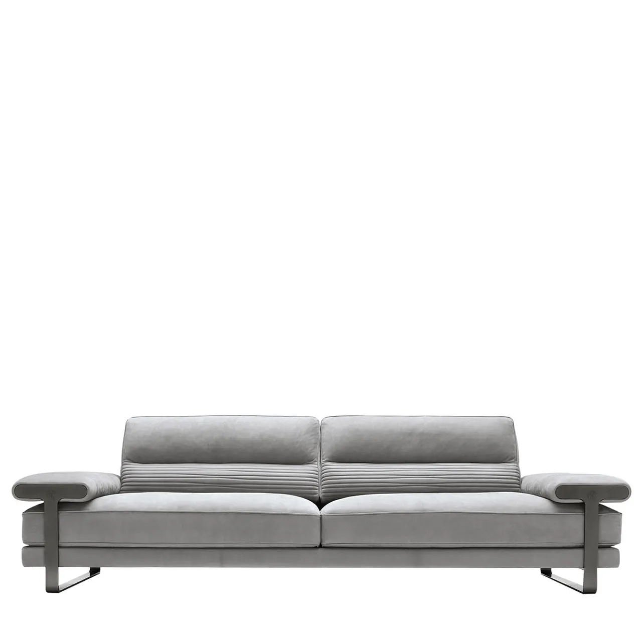 Giorgio Collection Sofas<Mirage 4-Seater Gray Nabuk Sofa