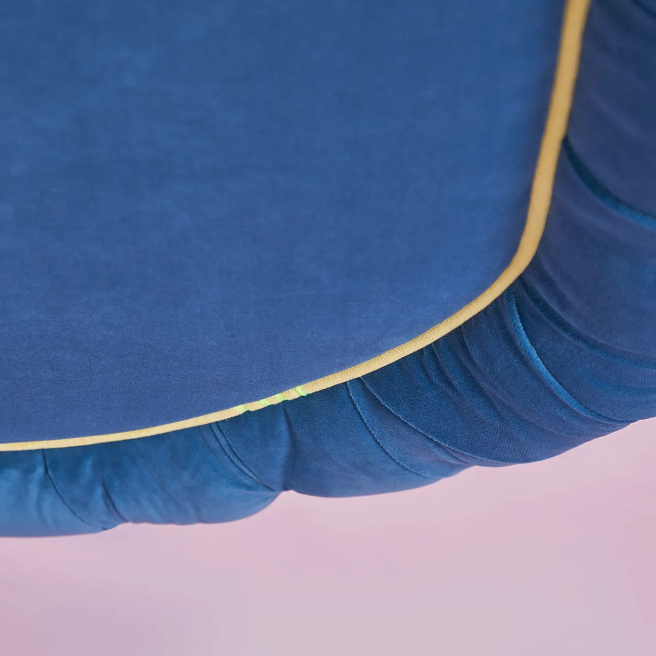 Paolo Nesi Sofas<Misstake Button-Tufted Blue Fabric Sofa by Giuseppe Dicecca
