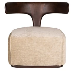 Morelato Armchairs<Moby Dick Beige Fabric-Covered Armchair by Libero Rutilo