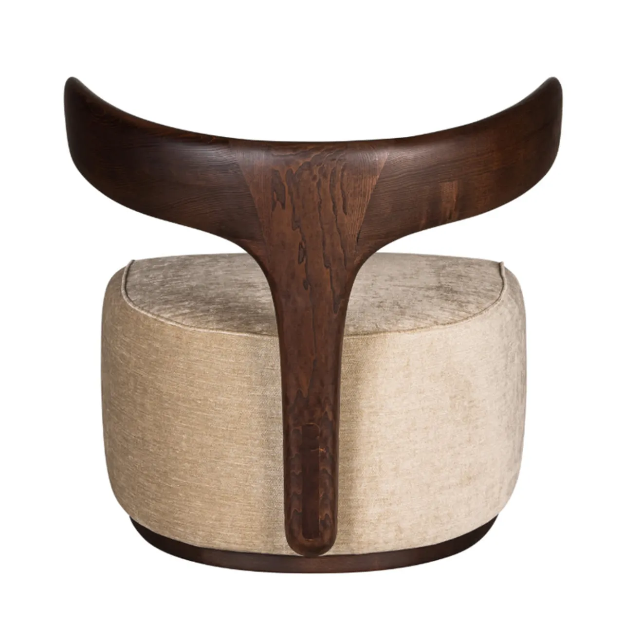 Morelato Armchairs<Moby Dick Beige Fabric-Covered Armchair by Libero Rutilo