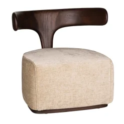 Morelato Armchairs<Moby Dick Beige Fabric-Covered Armchair by Libero Rutilo