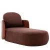 Exteta Outdoor Chaises & Daybeds<Mochi Brown Leather & Fabric Chaise Longue by Studiopepe