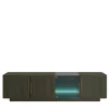 Morello Gianpaolo Bar Cabinets<Modern Four-Door Bar Cabinet with LED Lighting