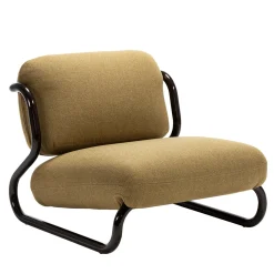 Exteta Lounge Chairs<Modernista Beige Textile Lounge Chair