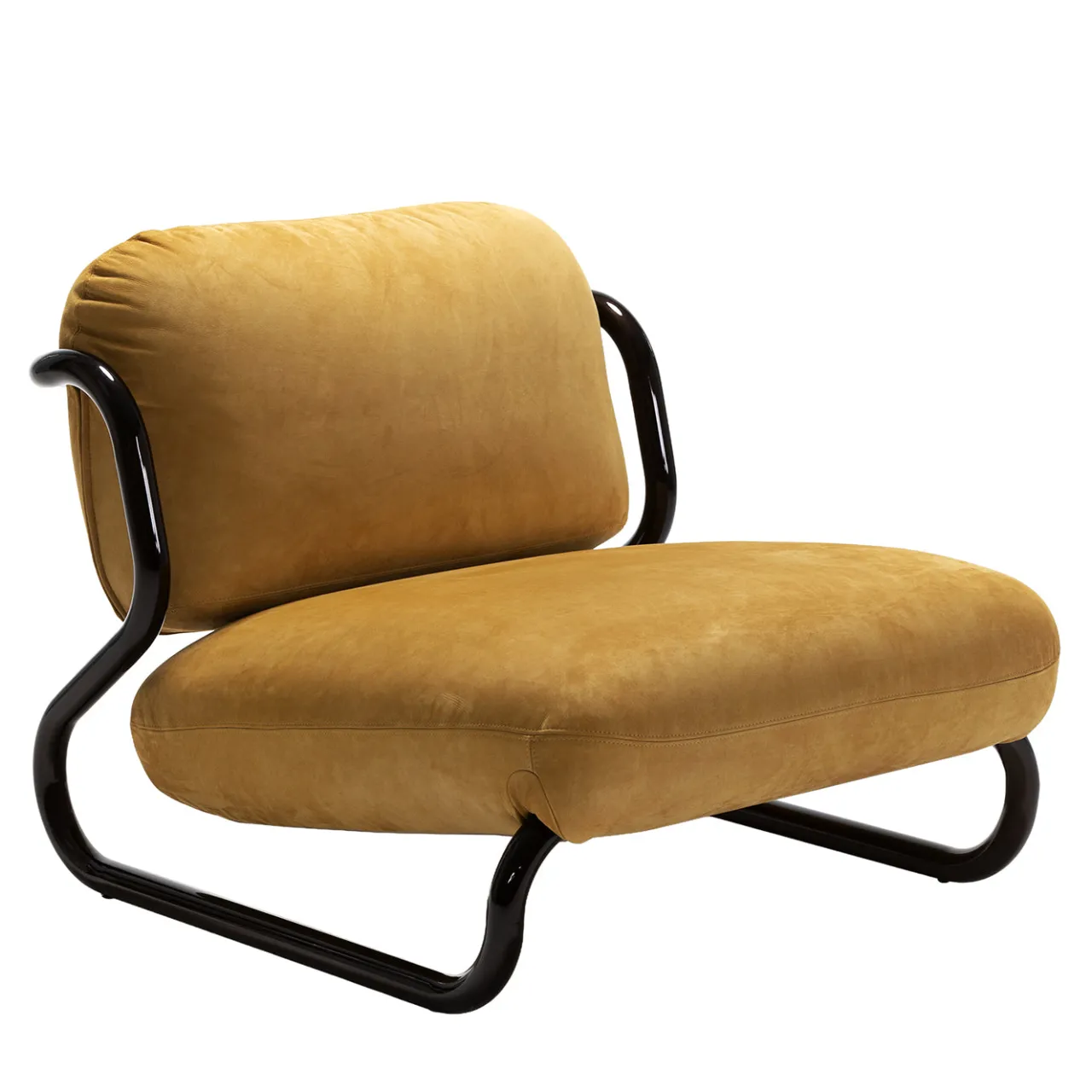 Exteta Lounge Chairs<Modernista Orange Leather Lounge Chair