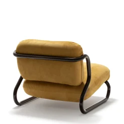 Exteta Lounge Chairs<Modernista Orange Leather Lounge Chair