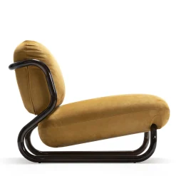 Exteta Lounge Chairs<Modernista Orange Leather Lounge Chair