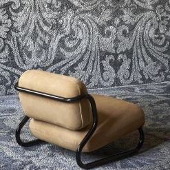 Exteta Lounge Chairs<Modernista Orange Leather Lounge Chair