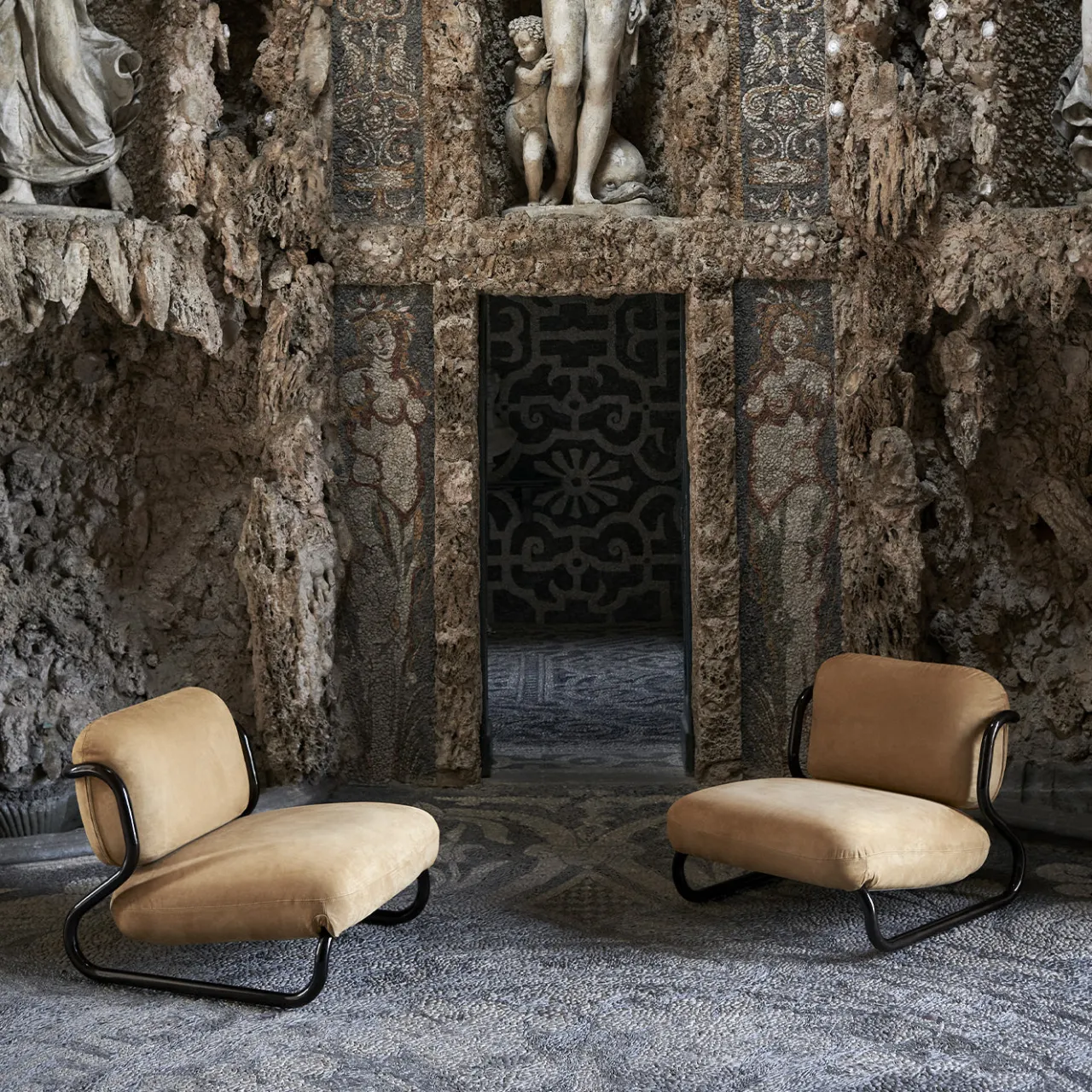 Exteta Lounge Chairs<Modernista Orange Leather Lounge Chair