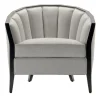 Morello Gianpaolo Armchairs<Modica Channeled Wenge & Gray Armchair