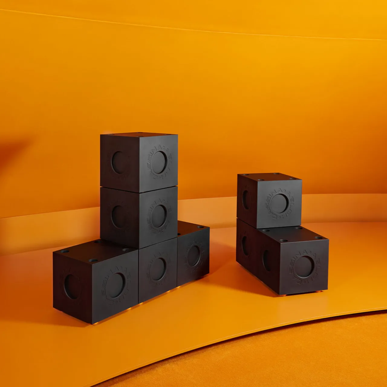 Cassina Ottomans & Poufs<Modular Imagination #1 Black by Virgil Abloh