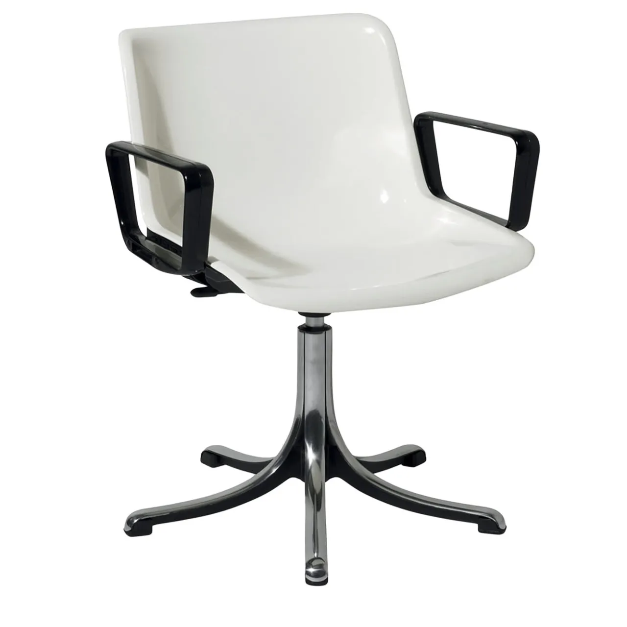Tecno Spa Office Chairs<Modus White Chair with Armrests by Centro Progetti Tecno