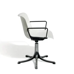 Tecno Spa Office Chairs<Modus White Chair with Armrests by Centro Progetti Tecno
