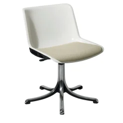 Tecno Spa Office Chairs<Modus White Chair with Gray Seat Cushion by Centro Progetti Tecno
