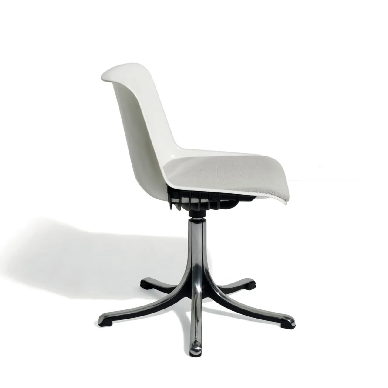 Tecno Spa Office Chairs<Modus White Chair with Gray Seat Cushion by Centro Progetti Tecno