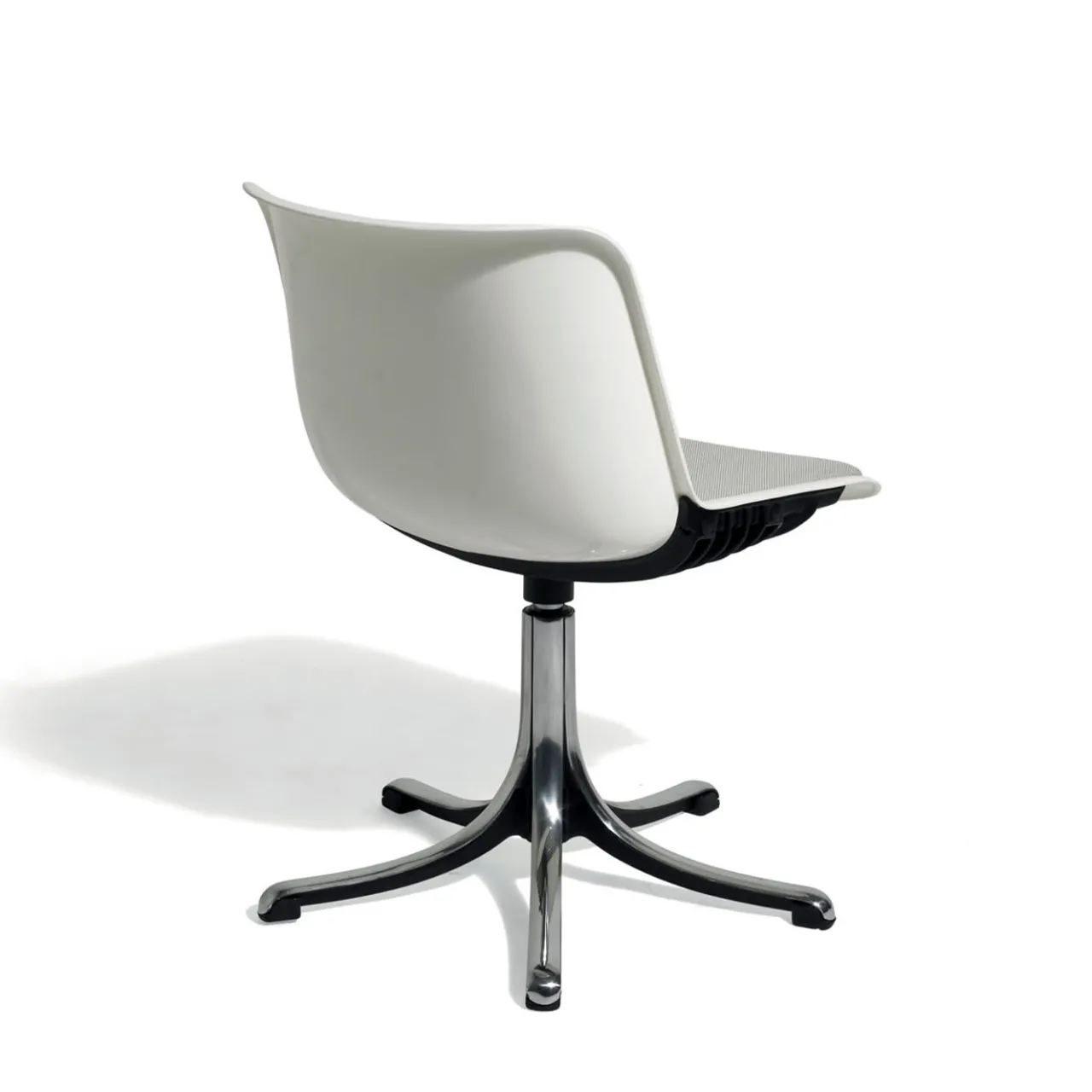 Tecno Spa Office Chairs<Modus White Chair with Gray Seat Cushion by Centro Progetti Tecno