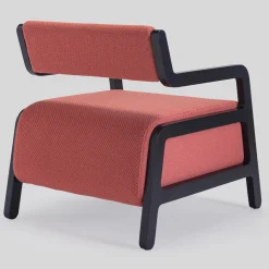 Livoni 1895 Lounge Chairs<Moki Red Lounge Chair by Gianluca Villa