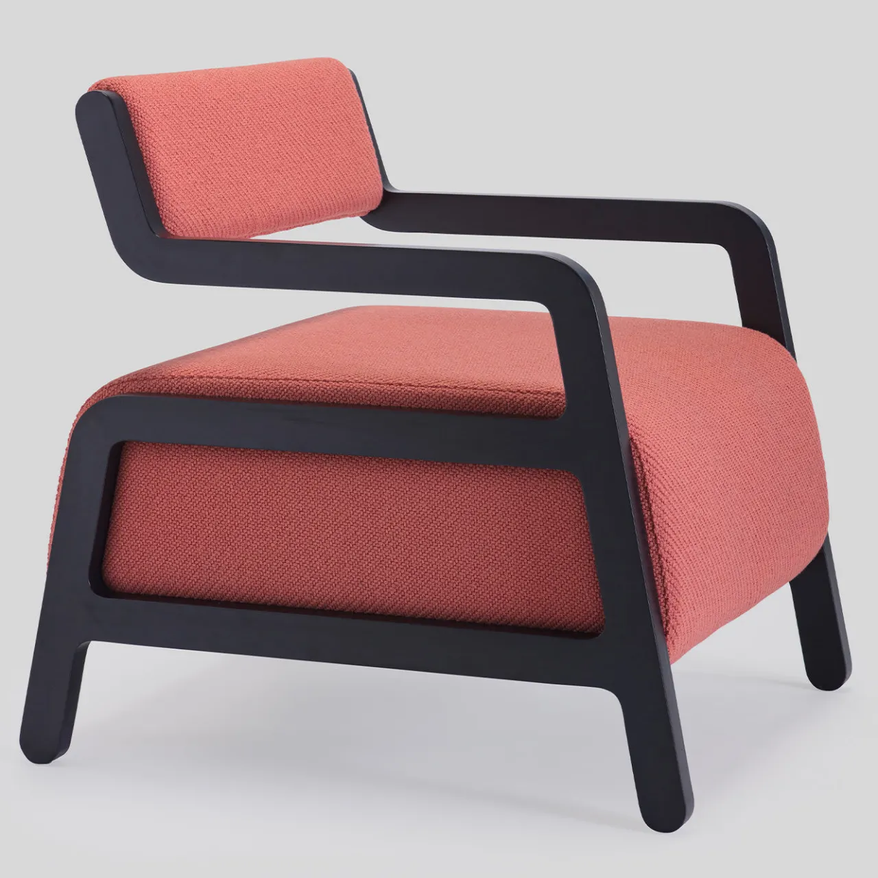 Livoni 1895 Lounge Chairs<Moki Red Lounge Chair by Gianluca Villa