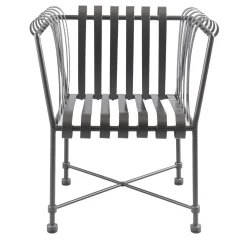 Officina Ciani Outdoor Armchairs<Molle Armchair Gray in Stainless Steel
