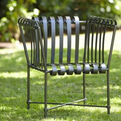 Officina Ciani Outdoor Armchairs<Molle Armchair Gray in Stainless Steel
