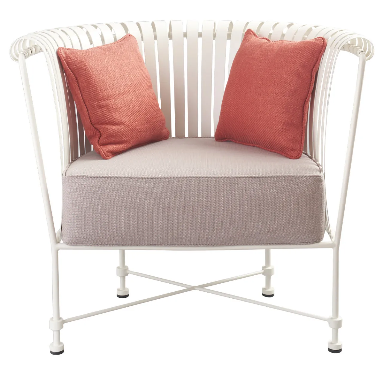 Officina Ciani Outdoor Armchairs<Molle Armchair White in Stainless Steel