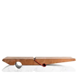 Luce Di Carrara Benches<Molletta Marble & Wood Bench