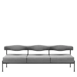 Sitia Benches<Momo 3 Seater Grey Sofa
